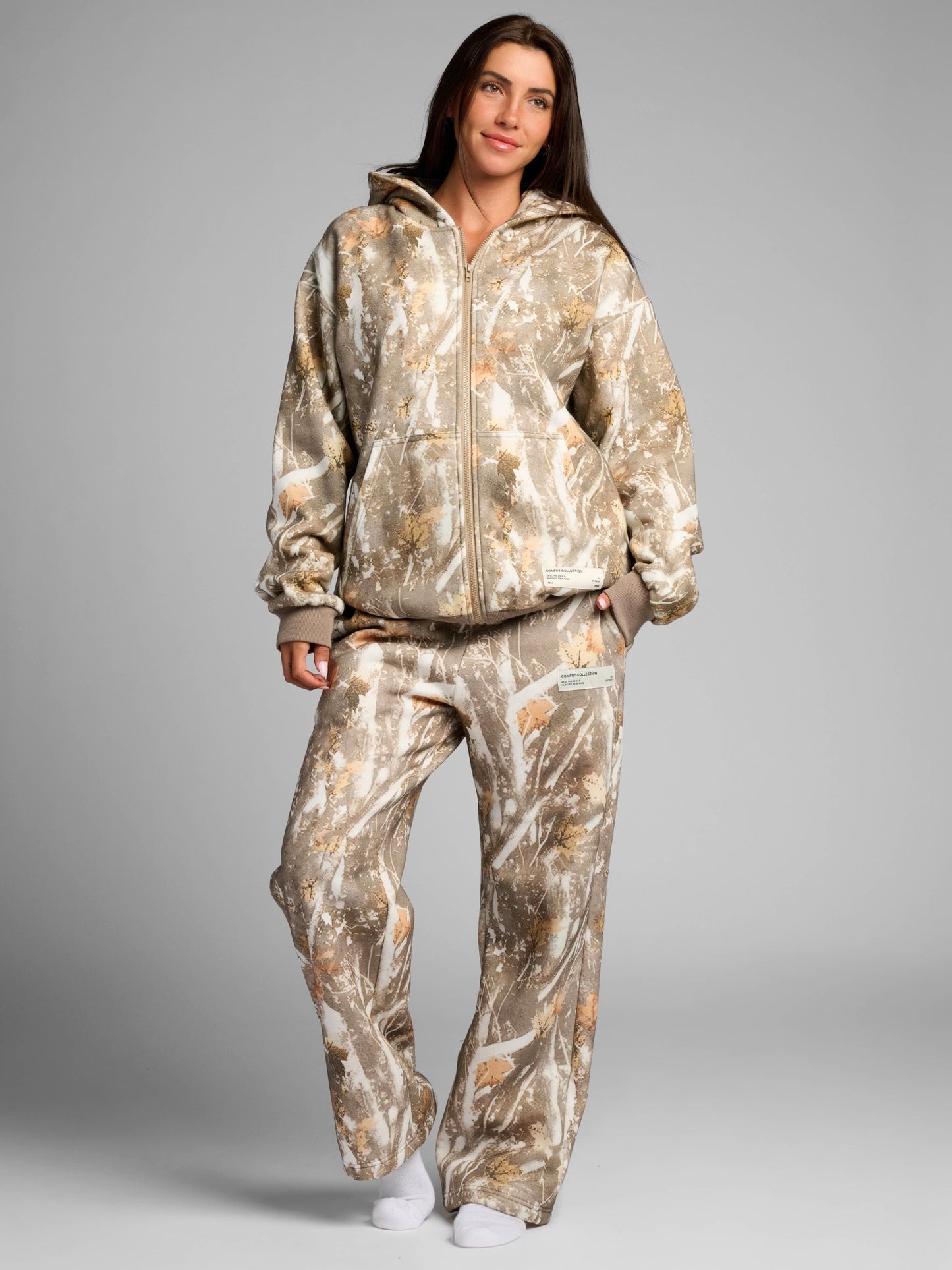 Camo Straight Leg Sweatpants