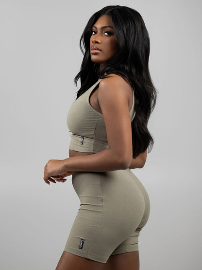 Rib Contour Crop Tank